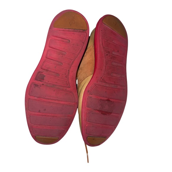 Cole Haan Men's Saddle Shoes Tan Suede Red Sole Lace Up Oxford Size 8M - Picture 5 of 5